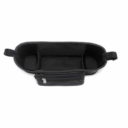 Organizador Take&Go MemoKoala negro vista superior - 3 compartimentos más bolsillo frontal con cierre
