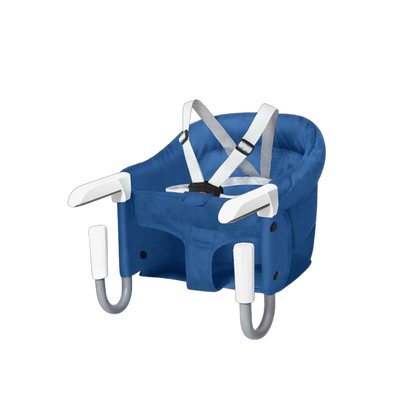 Silla HookOn azul de comer portátil para bebé con arnés de 5 puntos - MemoKoala Chile
