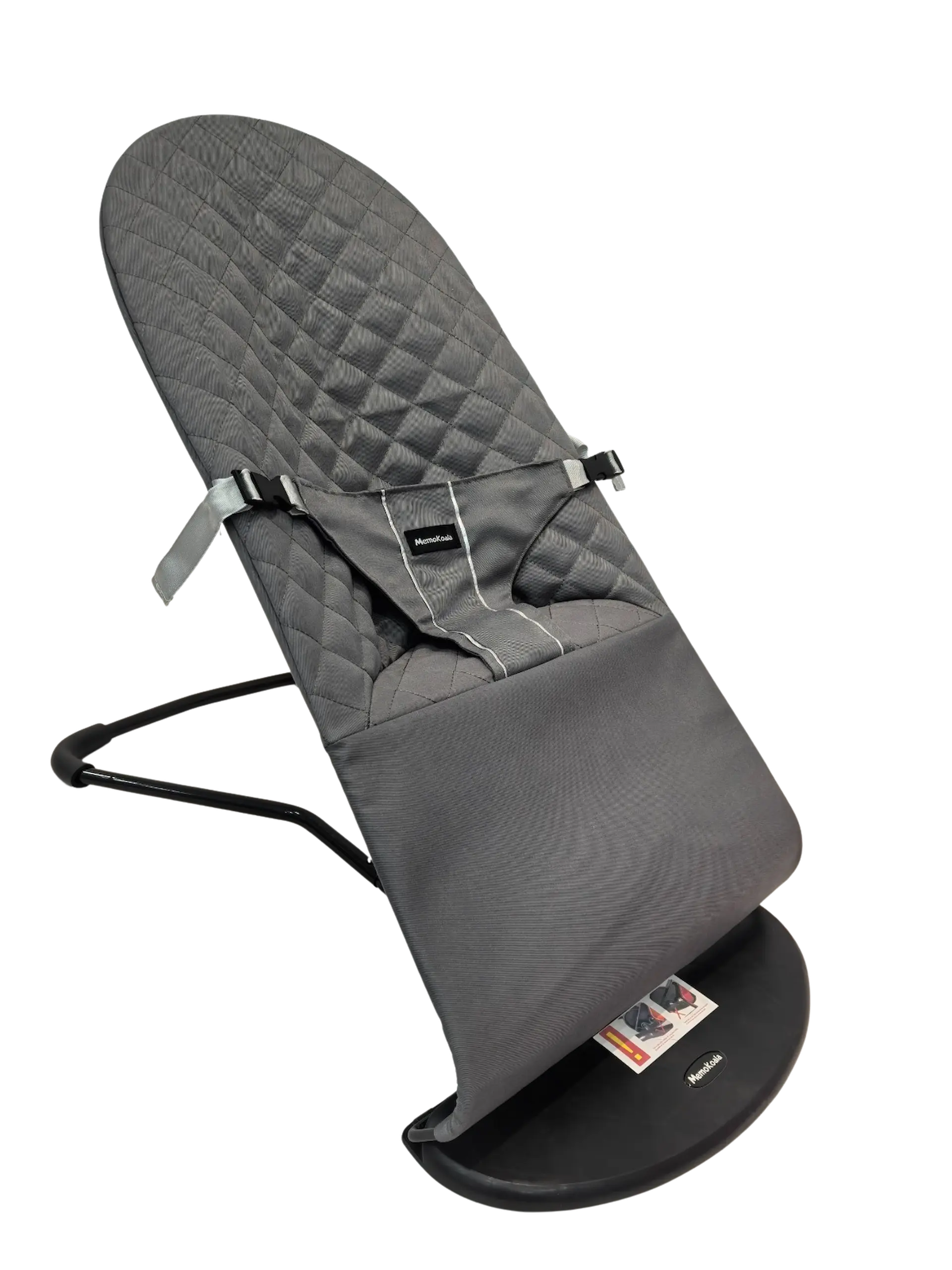 Silla mecedora LazyBoy gris MemoKoala fondo blanco lateral - mecedora bebé portátil Chile