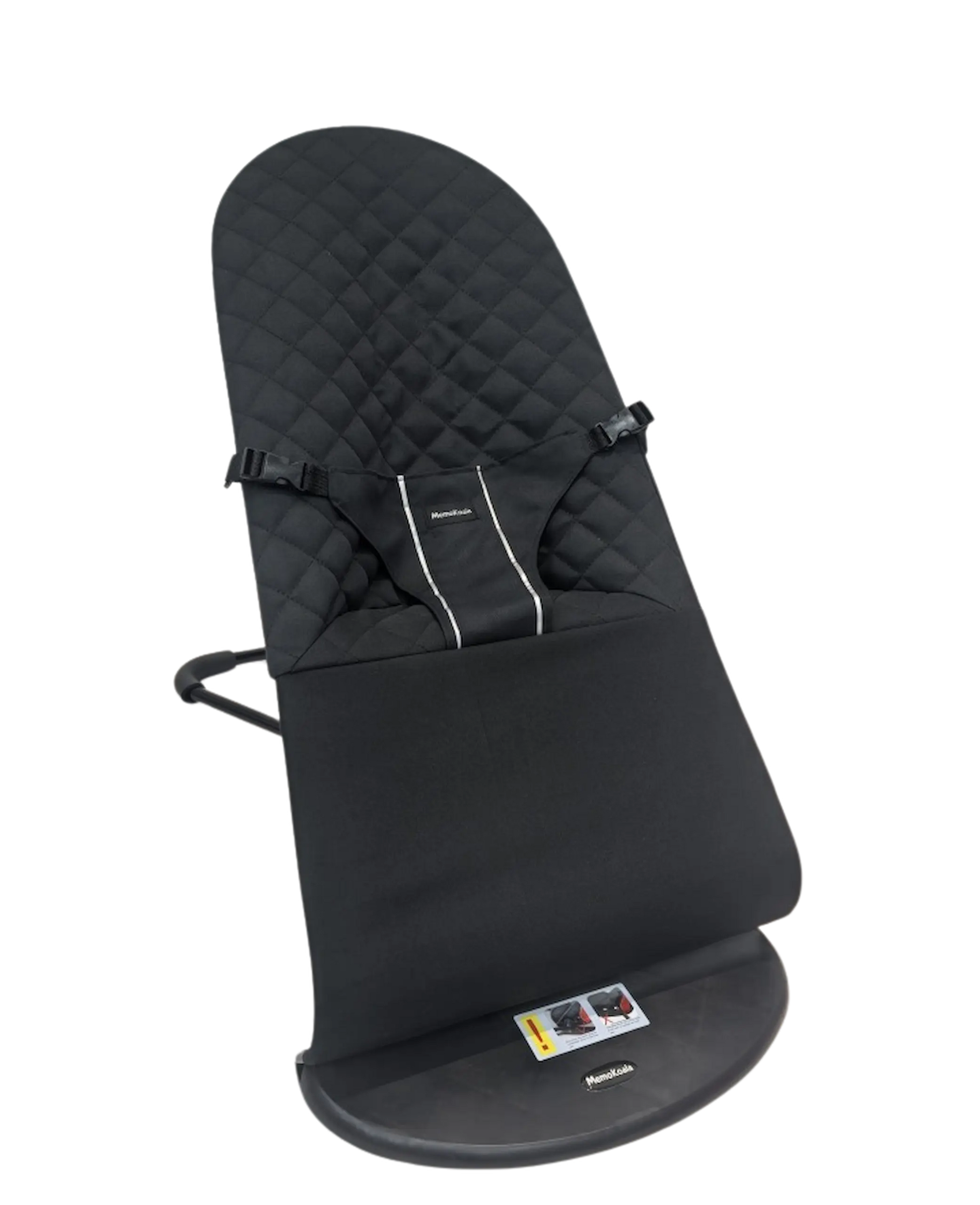 Interior asiento silla mecedora LazyBoy negra MemoKoala - acolchado cómodo para recién nacido